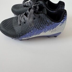 Kids Soccer Cleats - Black and Purple